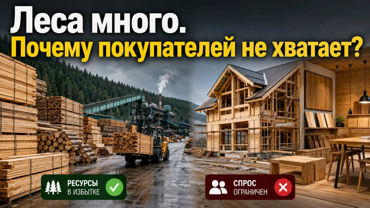 Леса много, а покупателей не хватает: почему внутренний рынок не спасает российский ЛПК