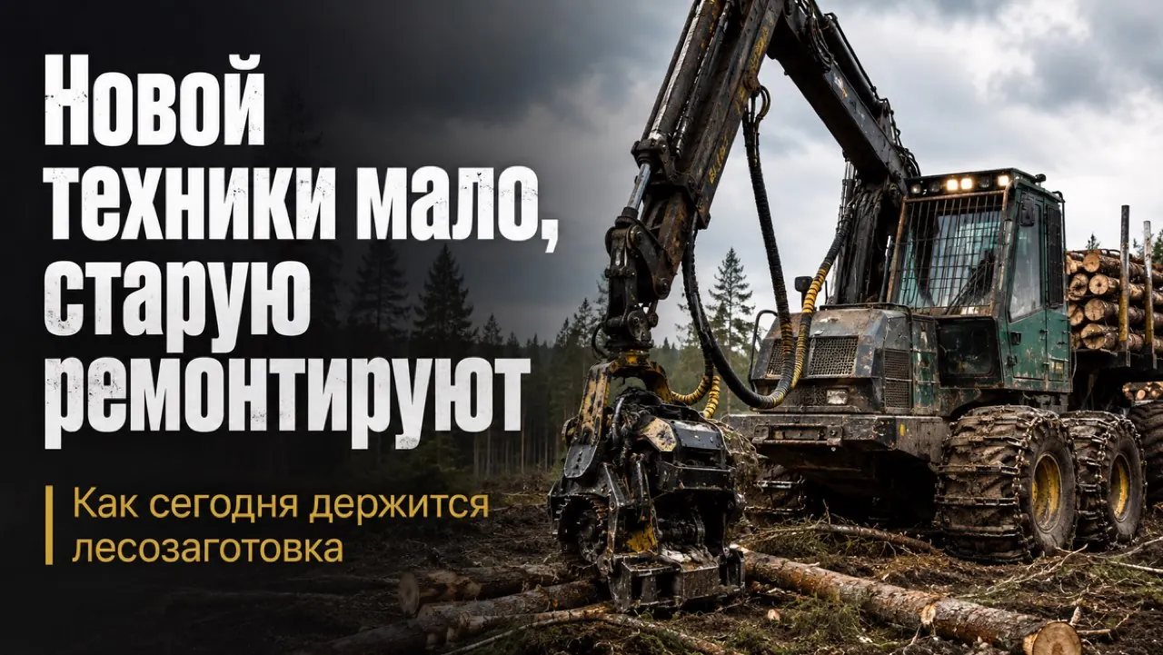 Новой техники мало, старую ремонтируют: как сегодня держится лесозаготовка