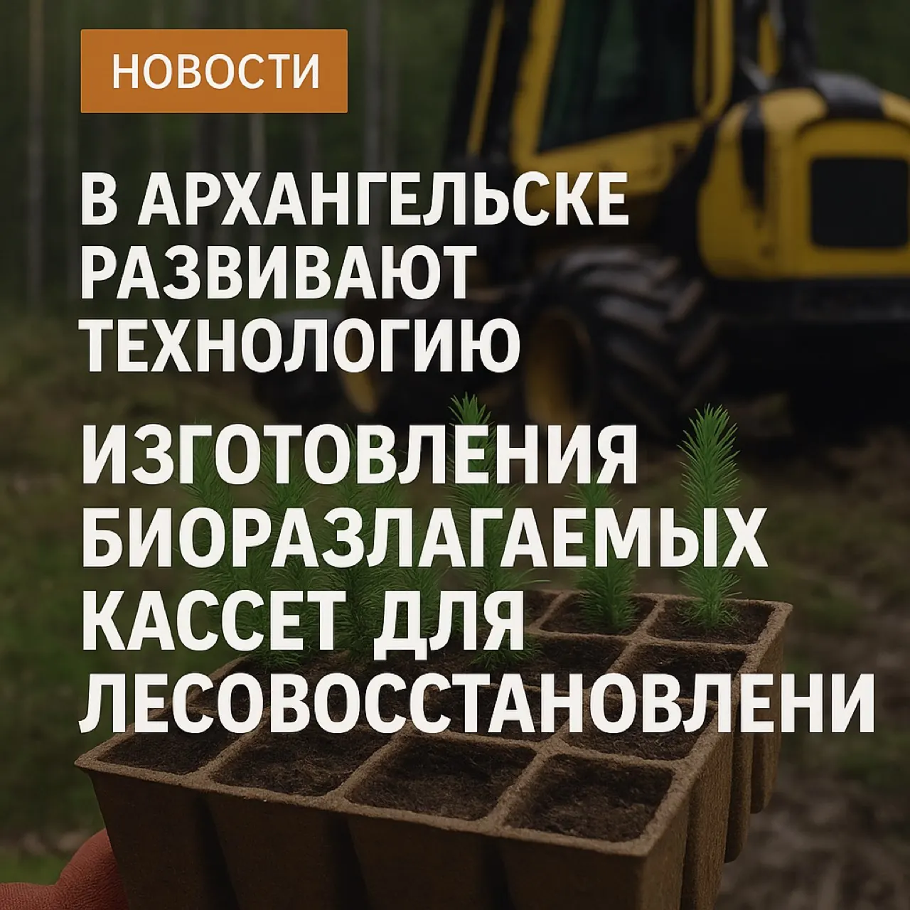 Технология будущего: биоразлагаемые кассеты для лесовосстановления
